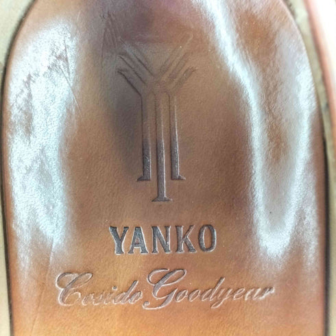 ヤンコ yanko Uチップ レザーシューズ 革靴 メンズ  8 1/2